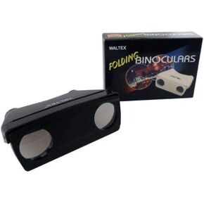2X Folding Compact Binoculars | Sturdy Plastic Build | 4" x 2.5" x 0.75" (10.2 cm x 6.4 cm x 1.9 cm) | Featherlight at 1.1 oz (31.2 g) | Ideal for Birdwatching, Sports & More