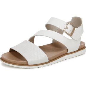 Dr. Scholl's Womens Nicely Fun Sandal Tofu White 9 M