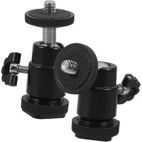 Homoyoyo 2pcs Tripod Adapter for Cameras and Projectors Rotating Aluminium Alloy Mount Photography and Lighting Camera Tripod Attachment