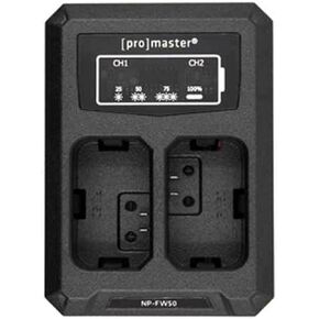 ProMaster Dually Charger - USB for Sony NP-FW50, (Model 4511)