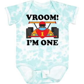 inktastic 1st Birthday Racing Car Boys Baby Bodysuit