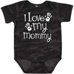 inktastic I Love My Mommy Mothers Day Baby Bodysuit