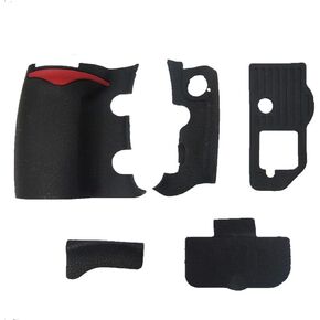 5 Pieces Front Rear Body Grip Side Bottom Rubber Unit Repair Part For Nikon D300S Digital Camera With Tape