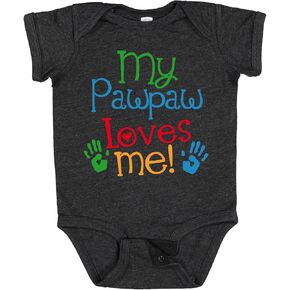 inktastic My Pawpaw Loves Me Baby Bodysuit