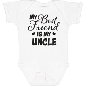 inktastic My Best Friend Is My Uncle with Hearts Baby Bodysuit
