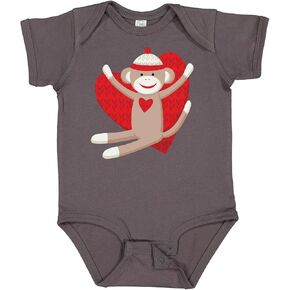 inktastic Hug Sock Monkey Baby Bodysuit