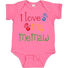 inktastic I Love My MeMaw Baby Bodysuit