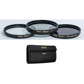 Professional 3-Pc (HD UV Polarizer & FLD) Filter for Panasonic Lumix DMC-FZ2500