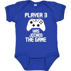 inktastic Player 3 Has Joined the Game Baby Bodysuit