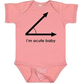 inktastic I'm Acute Baby Funny Math Pun Baby Bodysuit