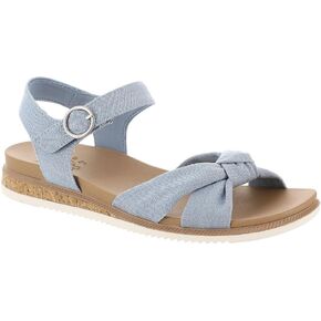 Skechers Women's BOBS Desert Kiss Low-Peak Sun Flats Sandals