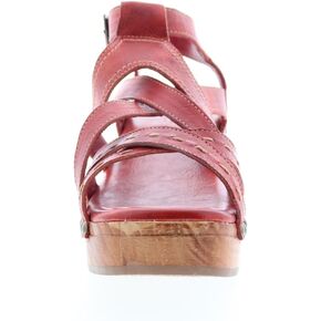 Bed|Stu Womens Shirley Red Platforms Sandals Shoes 7.5