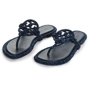 Tory Burch Women's Miller Knotted Crystal Sandals