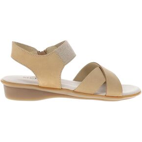 Womens Euna Comfort Ankle Strap Casual Sandals Casual Low Heel 1-2" - Beige