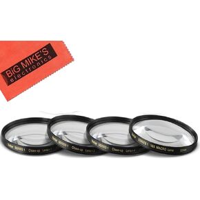 72mm Close-Up Filter Set (+1, +2, +4 and +10 Diopters) Magnification Kit Compatible with DSC-RX10 III, DSC-RX10 IV Digital Cameras