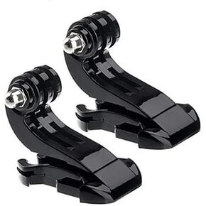 Reflex Camera J-Hook Quick Release Base Mount Compatible with Go Pro Hero 13-4, D J I Osmo, Insta 360 – Secure Helmet & Chest Mount, Easy Attach/Detach, Dynamic POV Action Camera Accessory