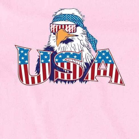 Pop Threads USA Epic Patriot Bald Eagle 4th of July Patriotic Infant Baby Boy Girl Bodysuit in Kuwait