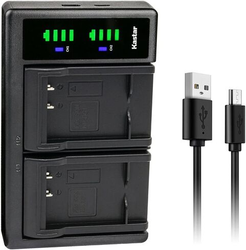 بطارية Kastar 2-Pack NP-BG1 واستبدال شاحن USB LTD2 لـ Sony Cyber-Shot DSC-W120 ، Cyber-Shot DSC-W125 ، Cyber-Shot DSC-W130 ، Cyber-Shot DSC-W150 ، Cyber-Shot DSC-W170 ، Cyber-Shot DSC-W200 in Saudi Arabia