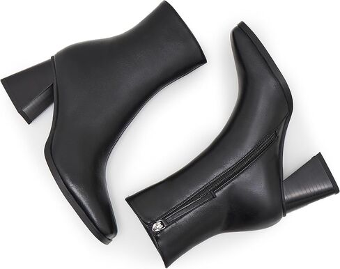 Zxhyzlz Womens High Heel Boots - Zip Up ، Teed Toe ، Booties Coleds in Kuwait