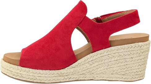 Corkys Footwear Pose Wedges | Memory Foam Insoles, 2.5-Inch Heel, Hook and Loop Closure | Stylish and Comfortable for All Day Wear in Saudi Arabia