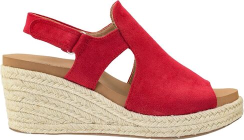Corkys Footwear Pose Wedges | Memory Foam Insoles, 2.5-Inch Heel, Hook and Loop Closure | Stylish and Comfortable for All Day Wear in Saudi Arabia
