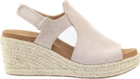 Corkys Footwear Pose Wedges | Memory Foam Insoles, 2.5-Inch Heel, Hook and Loop Closure | Stylish and Comfortable for All Day Wear in Saudi Arabia