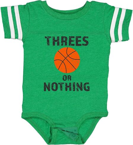 inktastic Basketball Threes or Nothing Baby Bodysuit in Saudi Arabia