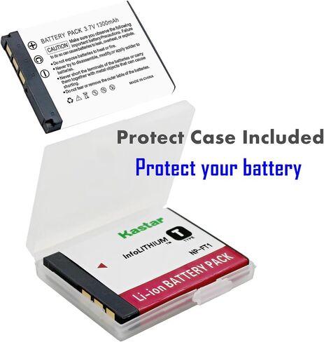 Kastar NP-FT1 Slim USB Battery Charger Replacement for Sony NP-FT1 Type T Battery, BC-TR1 Charger, Cyber-Shot DSC-L1 DSC-M1 DSC-M2 DSC-T1 DSC-T3 DSC-T5 DSC-T9 DSC-T10 DSC-T11 DSC-T33 Camera in Kuwait