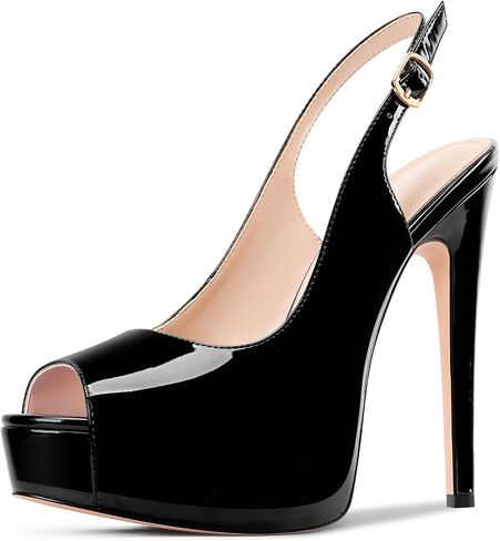 Aachcol Womens Peep Toe Platfor in Kuwait
