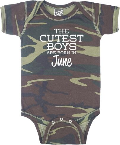 The Cutest Boys are Born in June Funny Baby Boy Bodysuit Infant in Saudi Arabia