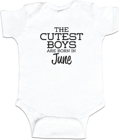 The Cutest Boys are Born in June Funny Baby Boy Bodysuit Infant in Saudi Arabia