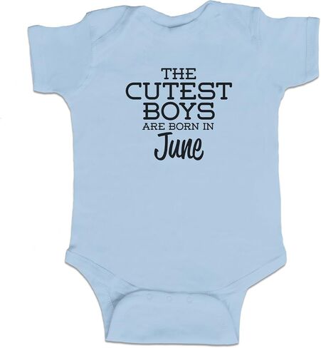 The Cutest Boys are Born in June Funny Baby Boy Bodysuit Infant in Saudi Arabia
