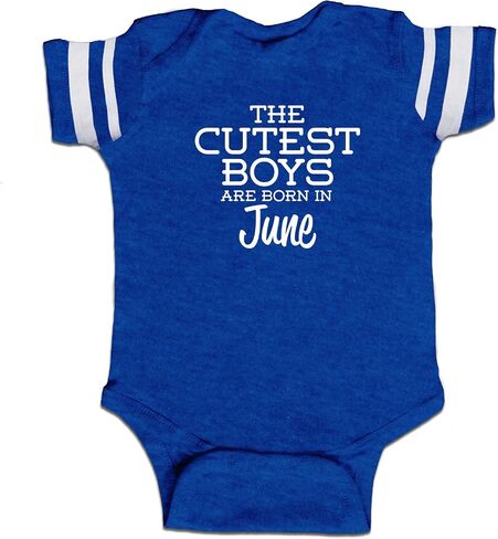 The Cutest Boys are Born in June Funny Baby Boy Bodysuit Infant in Saudi Arabia