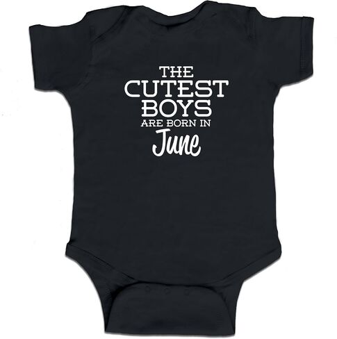 The Cutest Boys are Born in June Funny Baby Boy Bodysuit Infant in Saudi Arabia