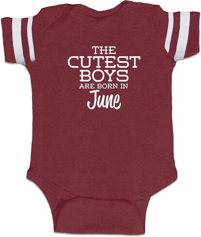 The Cutest Boys are Born in June Funny Baby Boy Bodysuit Infant in Saudi Arabia