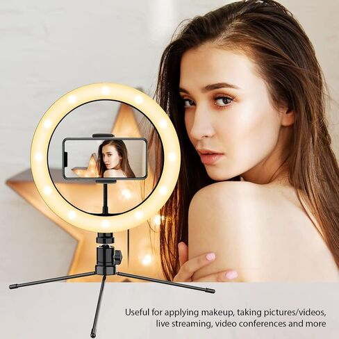 Bright Selfie Ring Tri-Color Light Compatible with Your Samsung Galaxy TabPRO (12.2-inch) 32GB 10 Inch with Remote for Live Stream/Makeup/YouTube/TikTok/Video/Filming (Dimmable/Adjustable) in Saudi Arabia