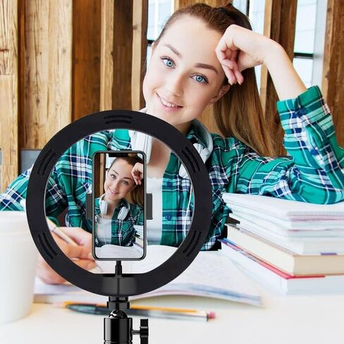 Bright Selfie Ring Tri-Color Light Compatible with Your Samsung Galaxy TabPRO (12.2-inch) 32GB 10 Inch with Remote for Live Stream/Makeup/YouTube/TikTok/Video/Filming (Dimmable/Adjustable) in Saudi Arabia