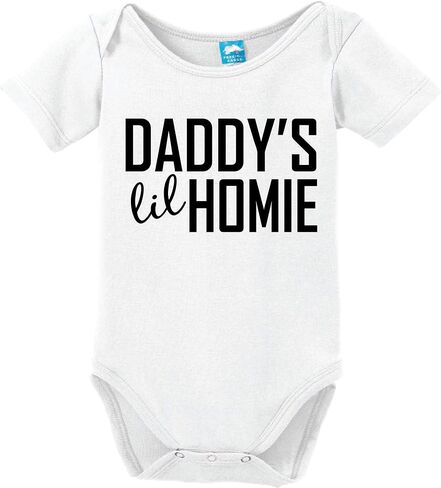 Daddys Lil Homie Funny Bodysuit Baby Romper in Saudi Arabia