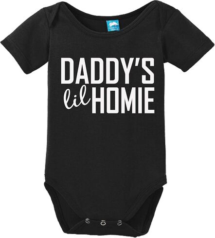 Daddys Lil Homie Funny Bodysuit Baby Romper in Saudi Arabia