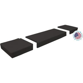 KidKusion Soft Seat Hearth Pad | Made in USA | Taupe | 90" x 14" | Fireplace and Hearth Protection