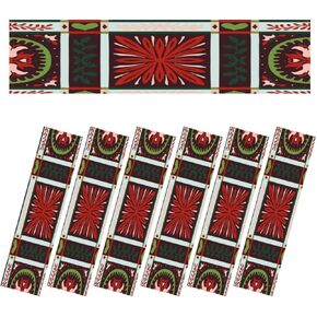 Fluorescent Light Covers for Ceiling Lights Vintage Tile Green Color Talavera Seamless Easy to Install Magnetic Light Filter for Classroom Office Hospitals School Home Decor