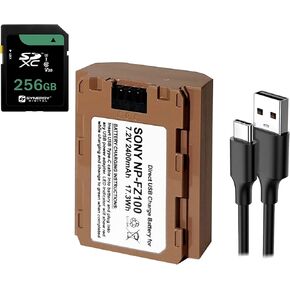 Synergy Digital Accessory Kit, Compatible with Sony a7C Digital Camera Includes: KSD256GB Memory Card, SDNPFZ100 Battery