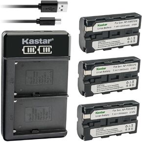 شاحن بطارية USB Kastar LKD2 USB متوافق مع Sony CCD-RV200 CCD-SC5 CCD-SC6 CCD-SC7 CCD-SC8 CCD-SC9