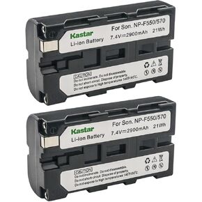 Kastar 1-Pack NP-F570 Battery 7.4V 2900mAh Replacement for Sony CCD-SC9 CCD-SC55 CCD-SC65 CCD-TR1 CCD-TR11 CCD-TR1100E CCD-TR12 CCD-TR18 CCD-TR2 CCD-TR200 CCD-TR205 CCD-TR215 CCD-TR2200 Camera