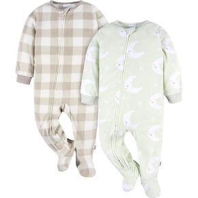 Gerber Baby Flame Resistant Fleece Footed Pajamas 2-pack