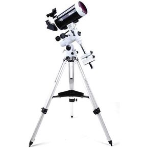 Refractor Telescope with Tripod ; Equatorial Mount Portable Telescope for Astronomy Beginners Travel Scope Focal Length 1500Mm Maximum Magnification 254X