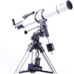 Telescope Refracting Telescope Adjustable Portable Travel Telescopes for Astronomy Multilayer Green Film with Equatorial Mount