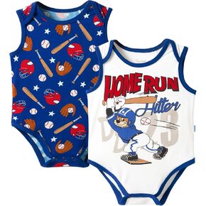 Unisex Baby Bodysuit Sleeveless Onesie Viscose from Bamboo Infant Playwear with Snap Fastener Baby Boy Girl 2 Pack