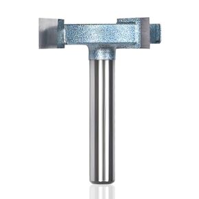 KEENTECH Router Bits, 3 Flute CNC Spoilboard Surfacing Router Bit for Surfacing, Industrial Grade Cutting Tools for Woodworking (1/4 Inch Shank x 1-1/4 Inch Diameter x 3/10 Inch Depth, KT1602114310Z3)