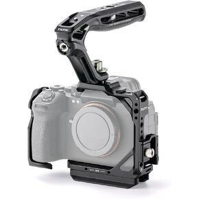 Tilta Full Camera Cage Compatible with Sony A1 II & A9 III – Black | Modular Aluminum Design, HDMI Cable Clamp & Cold Shoe | Secure Accessory Mount via 1/4"-20, 3/8"-16 & M3 Threads | Lightweight